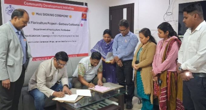 Aditya Aluminium, Lapanga Signs MoU with Department of Horticulture for Special Floriculture Project