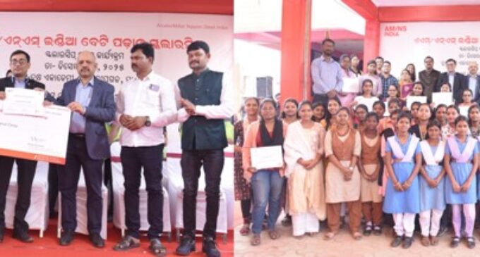AM/NS India awards Beti Padhao Scholarships to 143 students of Paradeep