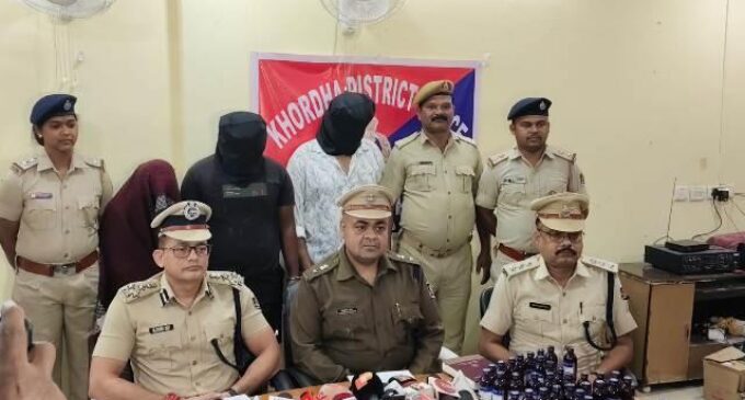 ୬୫ ଲକ୍ଷର ବ୍ରାଉନସୁଗାର,୧୭୫ ବୋତଲ କଫସିରଫ ଜବତ,ମା’ ପୁଅ ସମେତ ୩ ଗିରଫ