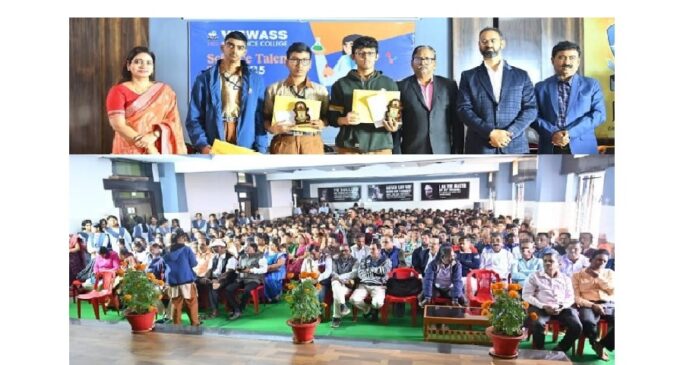 State-Level science merit search exam draws 500 students at Viswass Higher Secondary School
