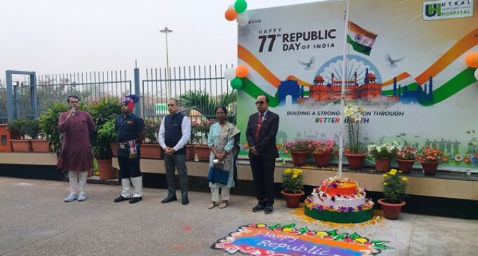 77th Republic Day Celebrated at Utkal Hospital