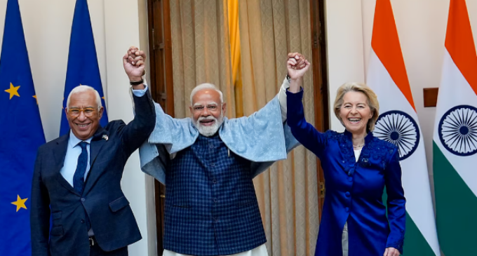 India-EU free trade agreement signed; PM Modi Hails ‘Mother of All Deals’