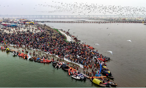 Lakhs bathe in freezing Sangam waters as Magh Mela begins in Prayagraj