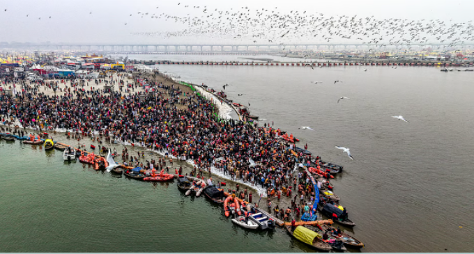 Lakhs bathe in freezing Sangam waters as Magh Mela begins in Prayagraj