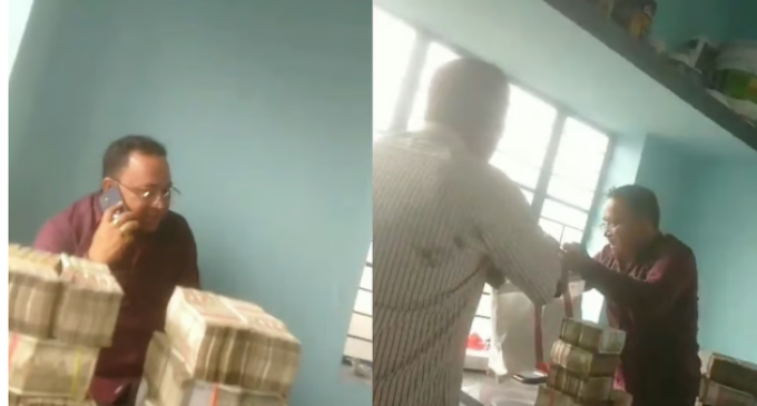 Stack of currency notes on table, TMC leader in frame: Viral video sparks political row in Bengal