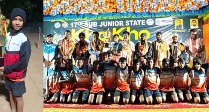 Odisha AM/NS India Kho Kho High Performance Centre athlete strikes gold at 17thSub Junior State Kho Kho Championship