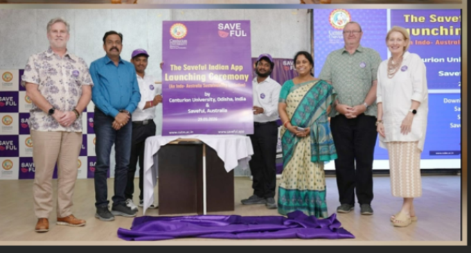 ଗଜପତି : ପାରଳାଖେମୁଣ୍ଡି ସେଞ୍ଚୁରିଆନ୍ ବିଶ୍ୱବିଦ୍ୟାଳୟ କ୍ୟାମ୍ପସରେ ସେଭଫୁଲ୍ ଇଣ୍ଡିଆ ଆପ୍ ଲାଞ୍ଚ କାର୍ଯ୍ୟକ୍ରମ ଅନୁଷ୍ଠିତ