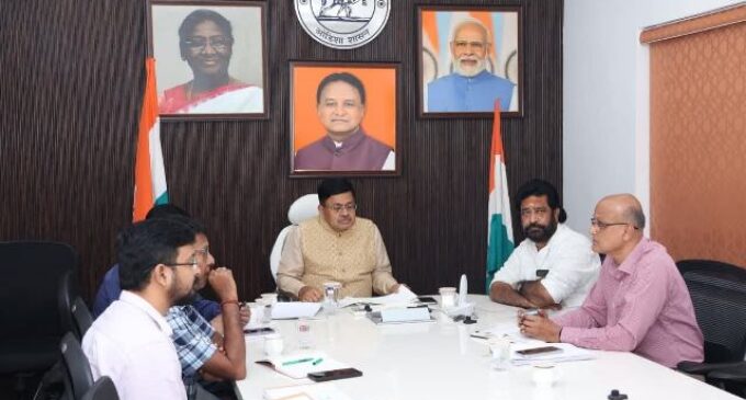 Minster Harichandan reviews various development projects  in Jajpur