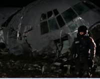 15 killed after Bolivian Air Force plane carrying new banknotes crashes on busy road