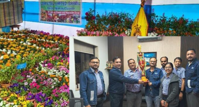 JSW Steel, Odisha wins best exhibition display award 35th Annual Flower and Vegetable show