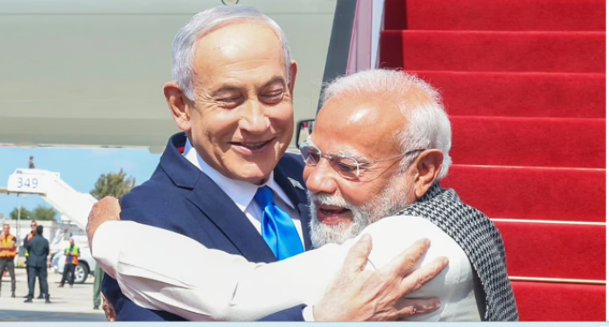 Modi receives red-carpet welcome in Israel as he begins two-day state visit