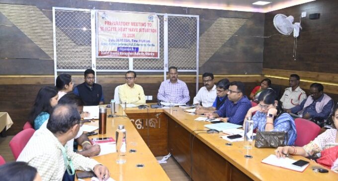 ରୌଦ୍ର ତାପ ମୁକାବିଲା ଜନିତ ପ୍ରଶାସନିକ ପ୍ରସ୍ତୁତି ବୈଠକ ଅନୁଷ୍ଠିତ