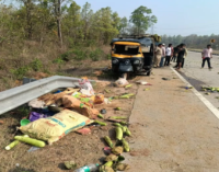 ଟ୍ରକ୍ ଧକ୍କାରେ ଅଟୋ ଓଲଟିଲା: ଜଣେ ମୃତ, ୪ ଗୁରୁତର