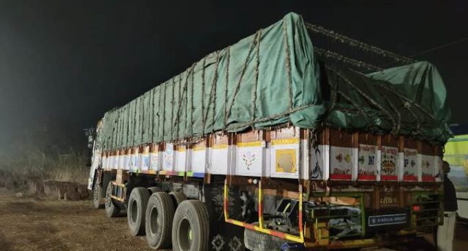 ଗୋରୁ ଚମଡ଼ା ବୋଝେଇ ଟ୍ରକ ଜବତ, ଦୁଇ ଗିରଫ