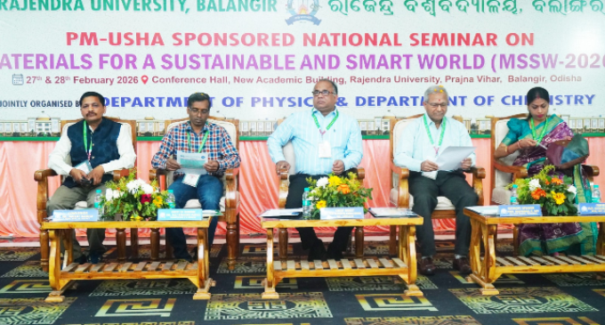 Two-day national seminar on ‘Materials for a Sustainable and Smart World’held at Balangir