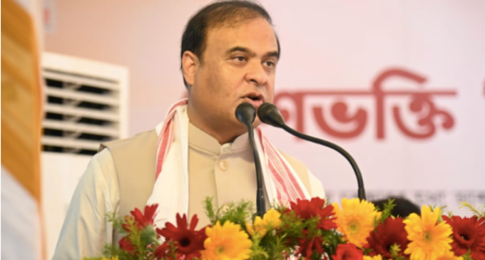 Chief Minister Dr. Himanta Biswa Sarma at a Massive Election Rally in Nagaon