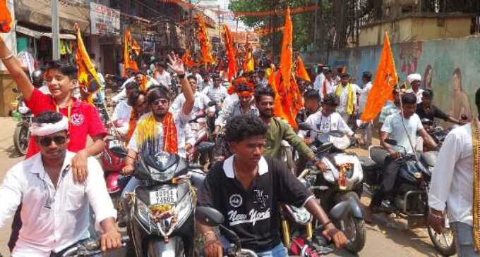 ଖୋରଧା ରେ ବିଶାଳ ଶୋଭାଯାତ୍ରା, ଜୟ ଶ୍ରୀରାମ ନାରାରେ କମ୍ପିଲା ସହର