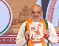 Amit Shah releases BJP’s West Bengal poll manifesto; promises Rs 3,000 to women every month, UCC in six months