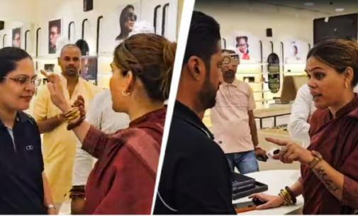 Muslim BJP leader storms Lenskart store amid bindi-hijab row, applies tilak on staff