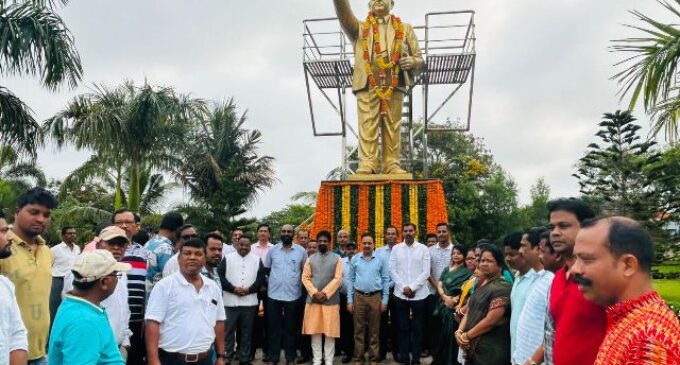 Paradip Port Authority Pays Tribute at Dr. B.R. Ambedkar Statue, Ambedkar Park
