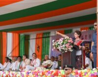 With a call to unseat the Himanta government, the “three Gogois” shared the stage with MP Priyanka Gandhi at a massive rally in Khowang