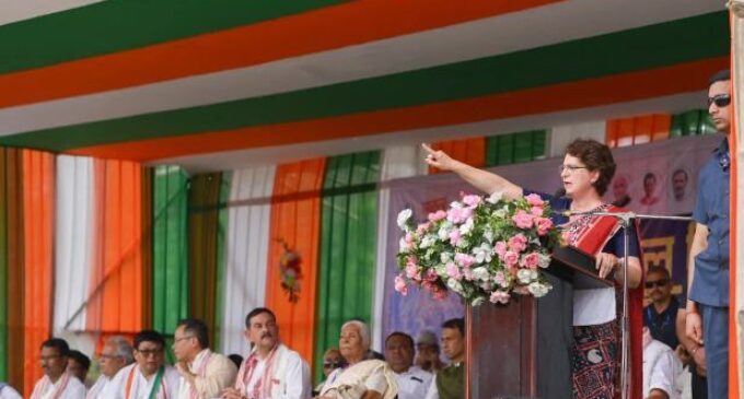 With a call to unseat the Himanta government, the “three Gogois” shared the stage with MP Priyanka Gandhi at a massive rally in Khowang