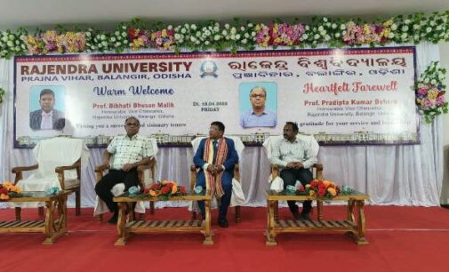At Rajendra University,new Vice-Chancellor has taken charge.