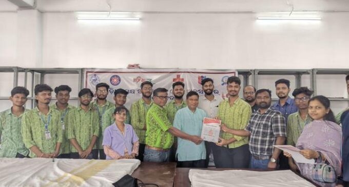 Blood Donation Camp held at Rajendra University