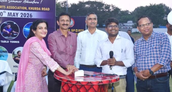INAUGURATION OF SUMMER SPORTS CAMP-2026 & DIGITAL LED CRICKET SCORE BOARD AT CRICKET STADIUM OF ECoR SPORTS ASSOCIATION, KHURDA ROAD