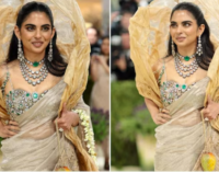 Isha Ambani takes a gold saree, gajra and ‘aam’ to the Met Gala 2026