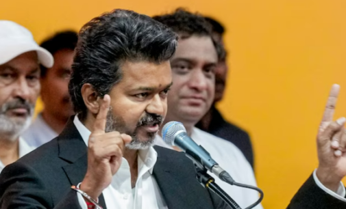 Days of dhoti-kurta over? ‘Common man’ Vijay opts for blazer and pants at oath