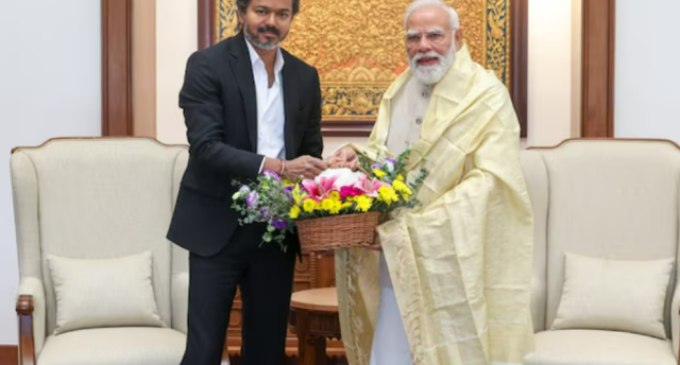 Tamil Nadu CM Vijay meets PM Modi in Delhi, raises Vande Mataram row during talks