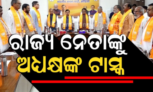 ରାଜ୍ୟ ନେତାଙ୍କୁ ନୀତିନ ନବୀନଙ୍କ ଗୁରୁମନ୍ତ୍ର, କହିଲେ- ଯେତେ ପାରୁଛନ୍ତି, ସେତେ କାମ କର.. ଅଳ୍ପରେ ସନ୍ତୁଷ୍ଟ ହୁଅନ୍ତୁନାହିଁ