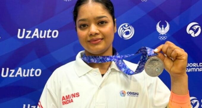 Pranati Nayak of Odisha AM/NS India Gymnastics High Performance Centre wins silver at FIG World Challenge Cup 2026