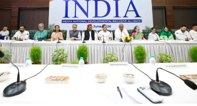 INDIA bloc leaders decide to write to CJI on SIR; seek Pradhan’s resignation over NEET, CBSE exams row