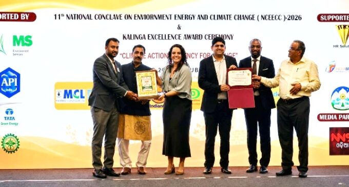 Tata Steel’s FAP Bamnipal Honoured with Kalinga Environment Excellence National Award