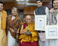 Dalai Lama receives Grammy Award for audiobook ‘Meditations’ at McLeodganj