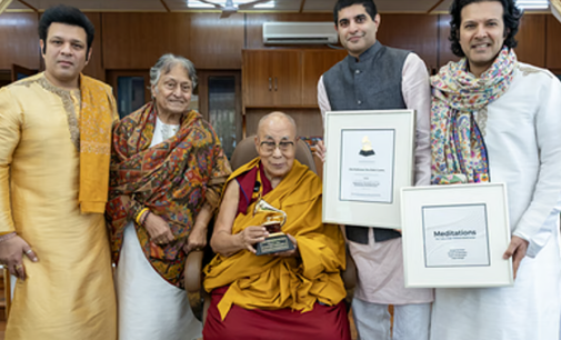 Dalai Lama receives Grammy Award for audiobook ‘Meditations’ at McLeodganj