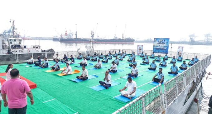 Paradip Port Authority Organizes Special Yoga Session with Indian Coast Guard Ahead of International Day of Yoga 2026