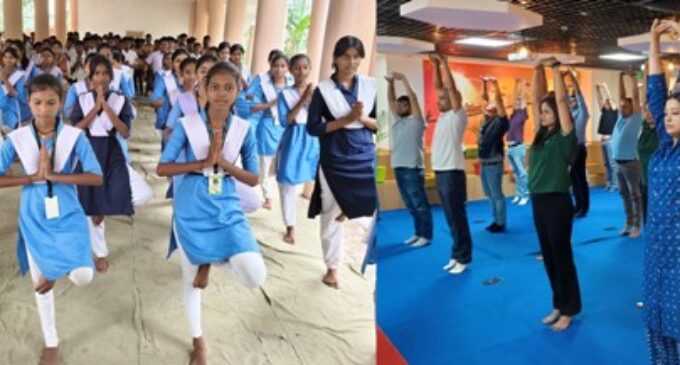 AM/NS India observes International Yoga Day across Odisha locations