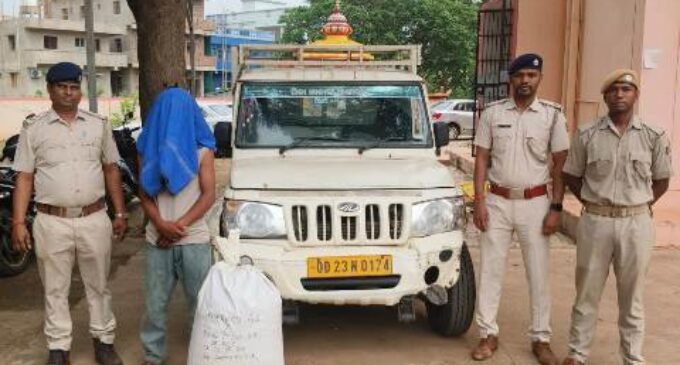 ଅବକାରୀ ବିଭାଗର ଚଢ଼ାଉ;୨୧ କେଜି ଗଞ୍ଜେଇ ସହିତ, ଜଣେ ଗିରଫ