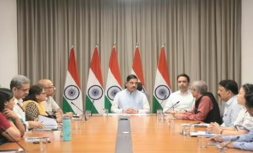 Pralhad Joshi holds first review meeting with Education Ministry officials