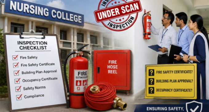 Questions raised over fire safety, statutory approvals during inspection of nursing colleges in Odisha’s Balangir