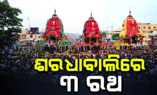 ଶରଧାବାଲିରେ ୩ ରଥ ଏକାଠି; କାଳିଆ ସାଆନ୍ତଙ୍କ ନନ୍ଦିଘୋଷ ପହଞ୍ଚିବା ପରେ ଶେଷ ହେଲା ଭକ୍ତଙ୍କ ଅପେକ୍ଷା, ଭକ୍ତିରେ ଭାସିଲା ଗୁଣ୍ଡିଚା କ୍ଷେତ୍ର