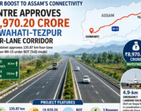 Centre approves Rs 8,970 crore Guwahati–Tezpur four-lane corridor