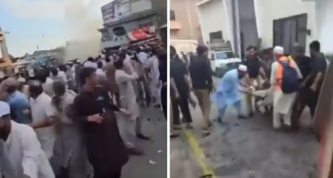 14 killed, 18 injured in suicide bombing outside Pakistan police station