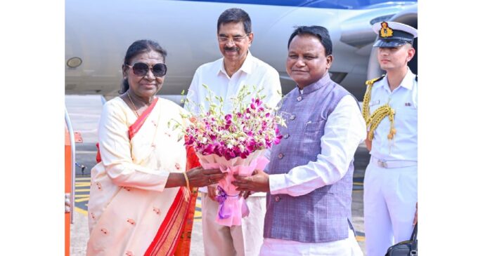 President Murmu begins three-day Odisha visit, receives warm welcome in Bhubaneswar