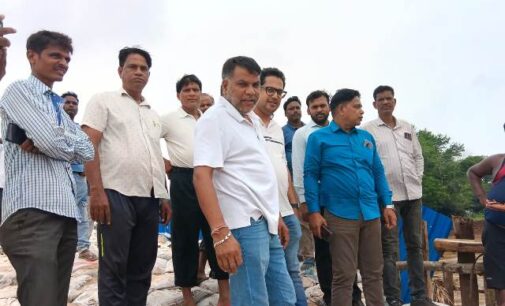 Flood Situation Improves Gradually in Jajpur; CE  Behera  Inspect Breach Sites