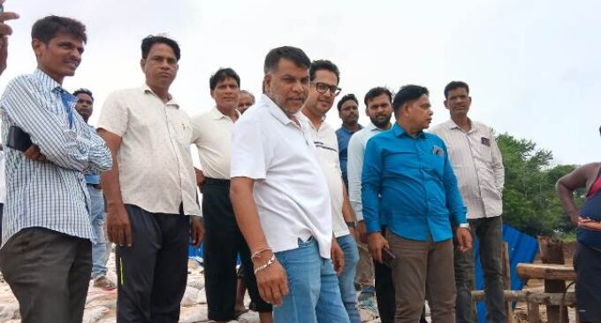 Flood Situation Improves Gradually in Jajpur; CE  Behera  Inspect Breach Sites