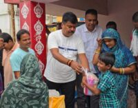 Sanjeev Sena Distributes Relief to Flood-Affected People in Bari
